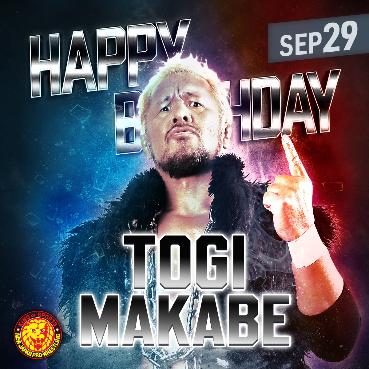 🎂HAPPY BIRTHDAY🎂Togi Makabe✨ 📅9月29日は 新日本プロレス本隊