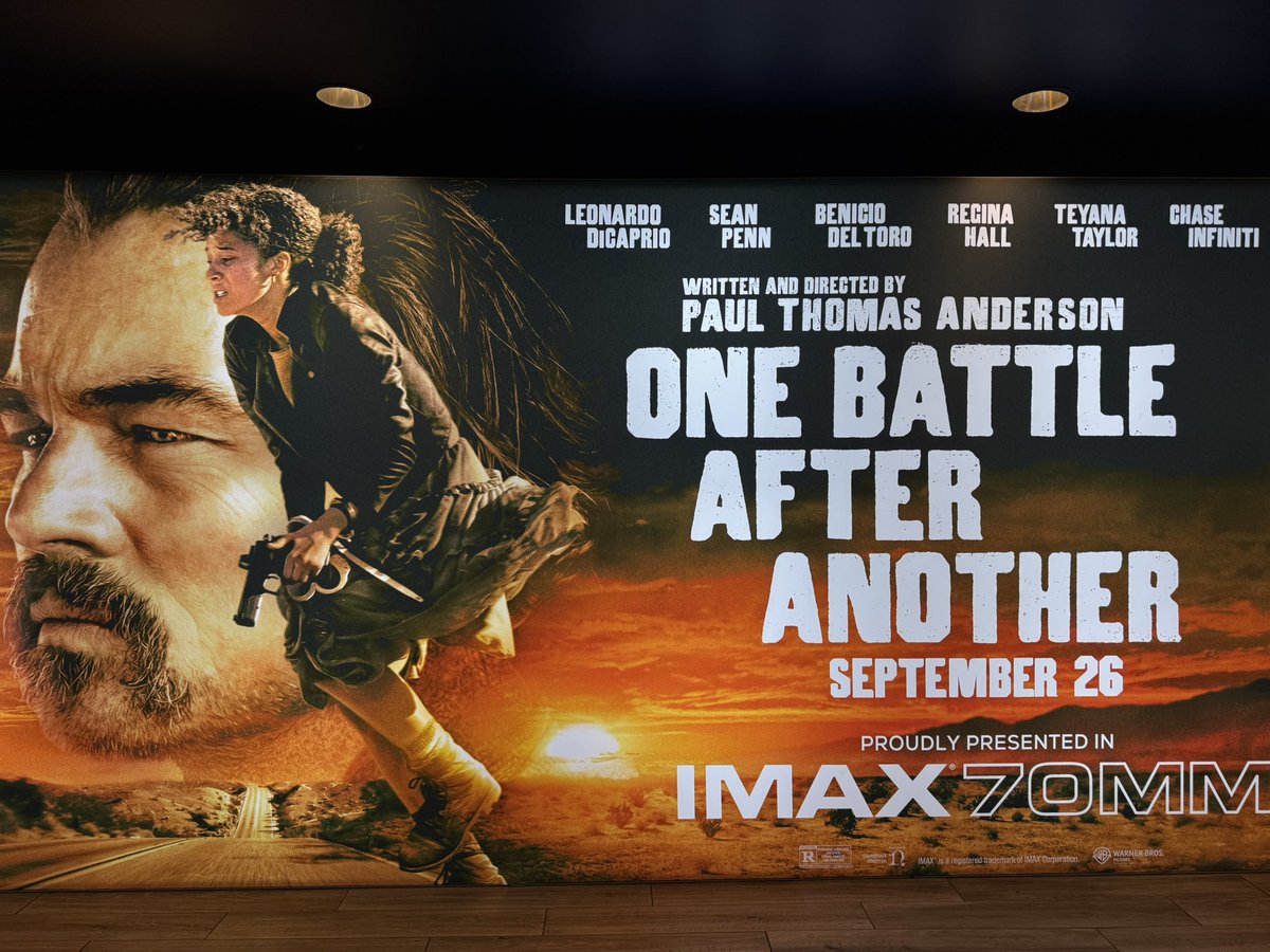 I’ve seen every PTA movie in the theatre since Boogie Nights, but never seen one in 70mm, full screen, blow your mind IMAX. Let’s go.