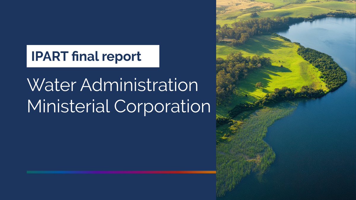 IPARTNSW's tweet image. We’ve set new prices for the Water Administration Ministerial Corporation (WAMC) from 1 October 2025.​

Impact on licence holders:​
• Water management charges will increase by 7.5% on 1 October 2025, then by about 5% plus inflation each year through to 2029.​
• The Minimum…