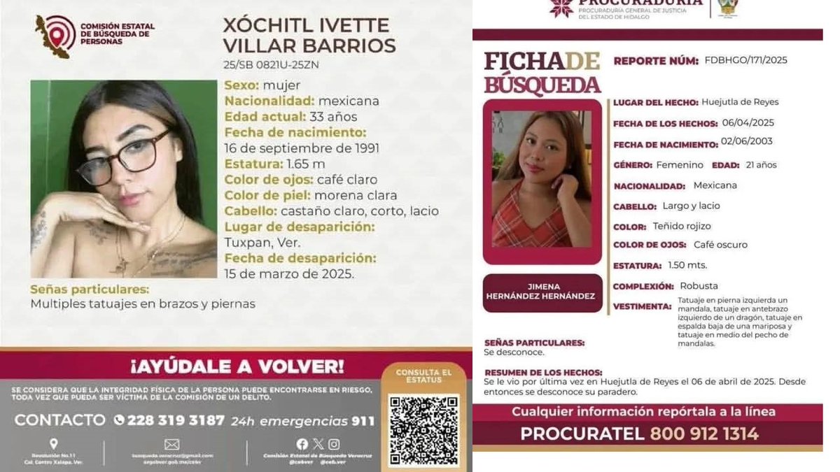 Identifican restos de Xóchitl y Jimena, jóvenes desaparecidas: sus restos fueron hallados en fosa de rancho donde asesinaron a maestra #IrmaHernandez en Álamo Temapache 

laclaveonline.com/2025/09/29/ide… <a href="/rocionahle/">Rocío Nahle</a> <a href="/FGE_Veracruz/">FGE Veracruz</a> <a href="/Claudiashein/">Claudia Sheinbaum Pardo</a> #LlegamosTodas #VeracruzEstaDeModa