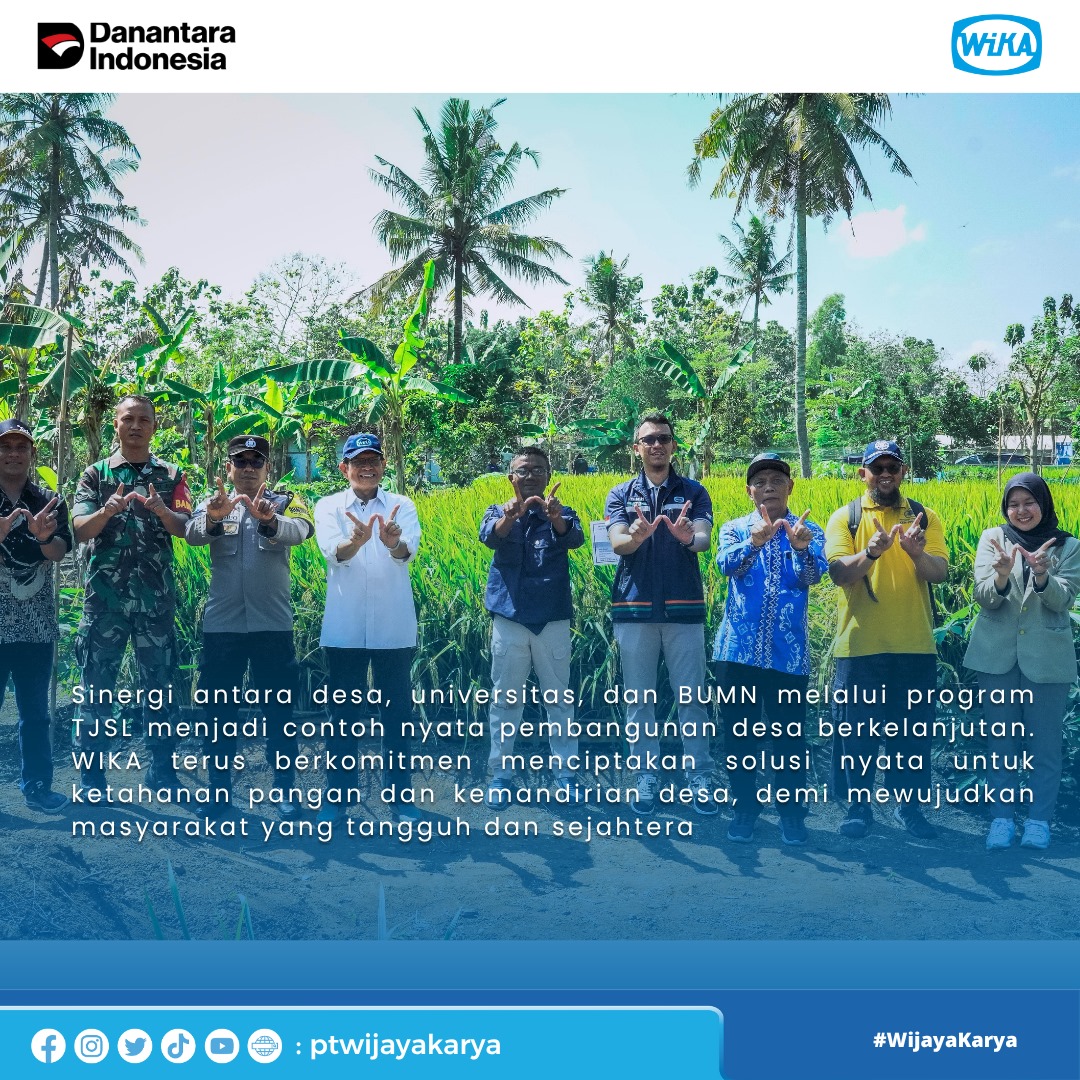BumnDprRapi's tweet photo. WIKA bersama UGM dan Pemerintah Desa Grogol Gelar Panen Raya di Gunung Kidul! 🌾

#SobatBUMN, 
Kolaborasi WIKA, UGM dan Pemerintah Desa Grogol menghadirkan panen raya sebagai hasil pengembangan pertanian cerdas di lahan kering.

#WIKA
#WijayaKarya
#PanenRayaWIKA https://t.co/yxBQDN9txK