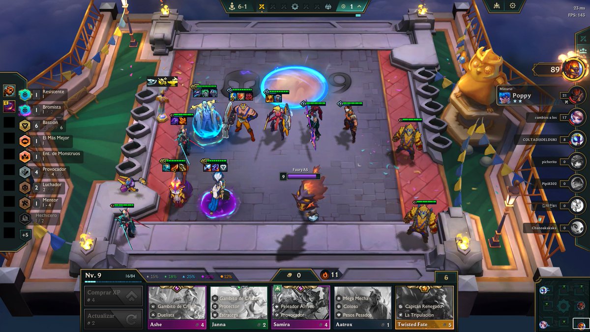 Puntaje para la mesa y para el Yasuo?