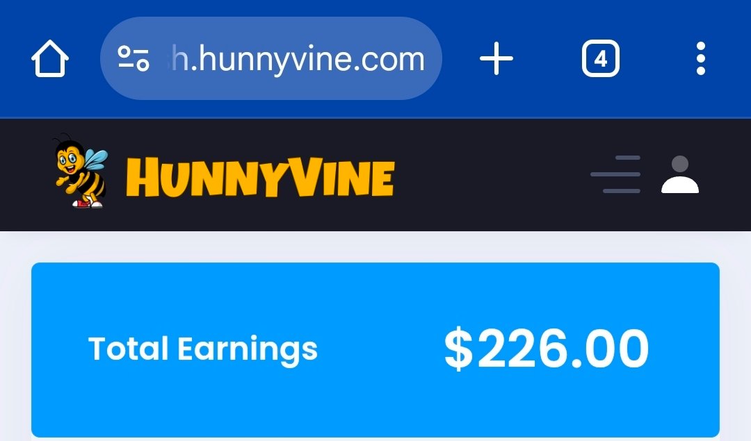 InnerRelaxing's tweet image. Here is my earnings so far.  If you would to join in on this money train making passive income here is the link: ref.hunnyvine.com/Mzlele451