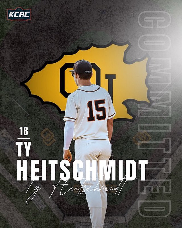 Congratulations to <a href="/TyHeitschmidt15/">Ty Heitschmidt</a> on his commitment to <a href="/Ottawa_Baseball/">Ottawa Braves Baseball</a> ! Ty is a powerhouse — a lefty with serious pop, and always ready to deliver when it counts. Wishing him continued success in this exciting next chapter! #Spikes2026 #BraveNation 🌕⚫️⚪️