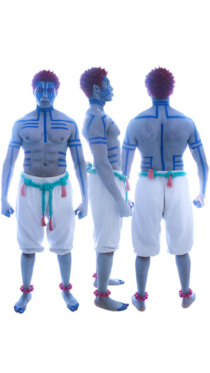 Had to edit a few photos for our upcoming makeup BTS. Enjoy a full look at the Akaza tattoos! Plan to edit some more pics/poses later! Makeup by <a href="/jlee_doesmakeup/">J’Lee 🌙</a>