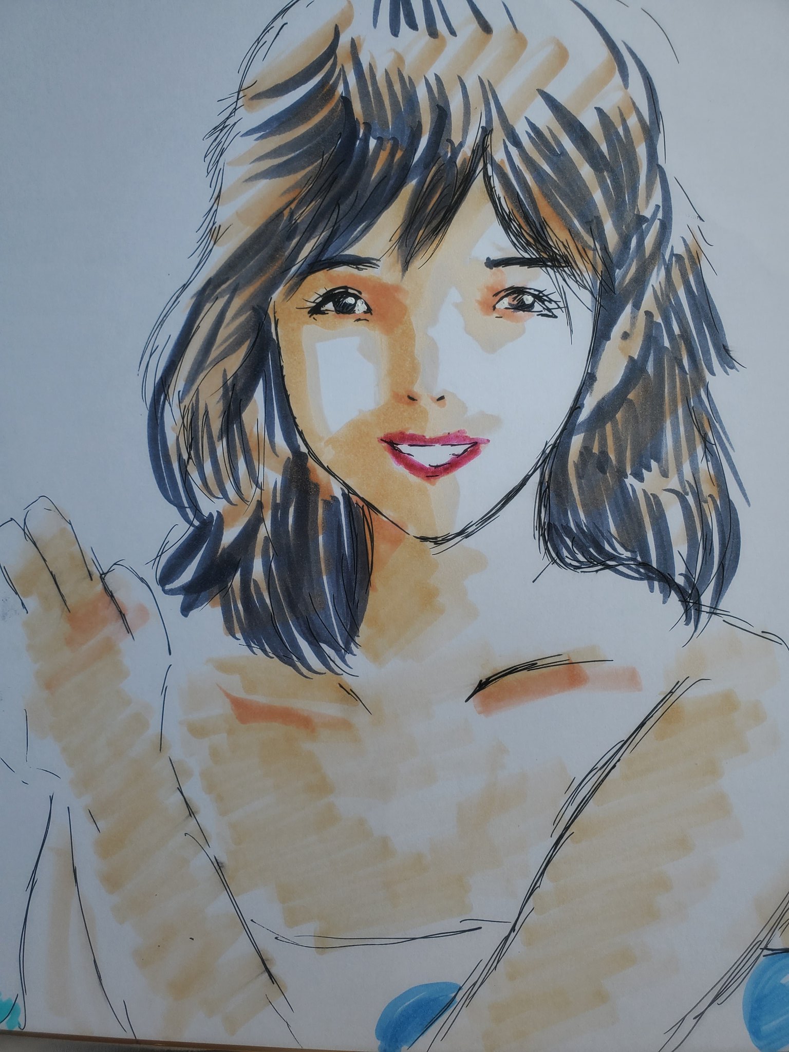 顔絵　飾り　絵画　絵 風来の真央 on X: 