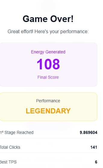 Postdotech's tweet image. my best Reactor Game score on X  @pisquared