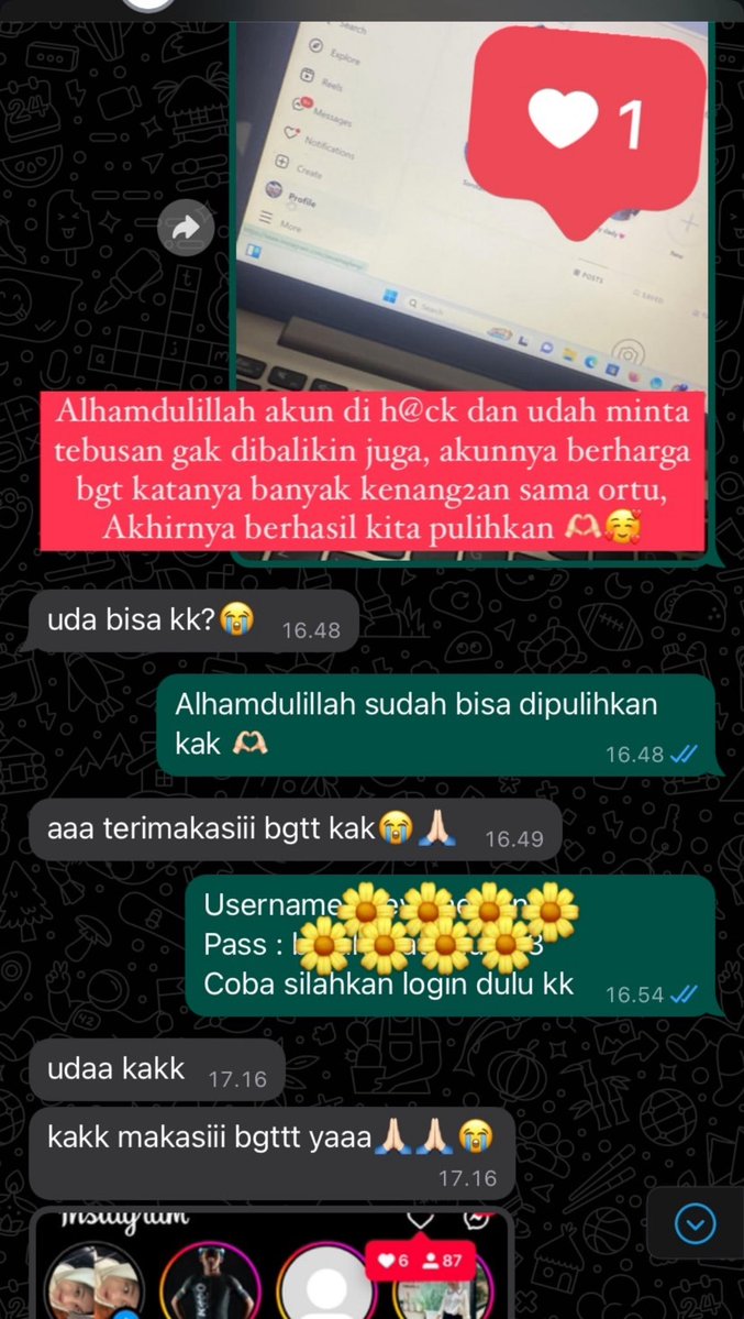 Open jasa PEMULIHAN AKUN , HAPUS AKUN, LACAK LOKASI ❗️

Gmail, Tiktok, Facebook, Instagram dll

• ⁠Akun kena hack / akses hilang total
• ⁠Terhalang kode login / af2 
• Akun terkunci &amp; nonaktif