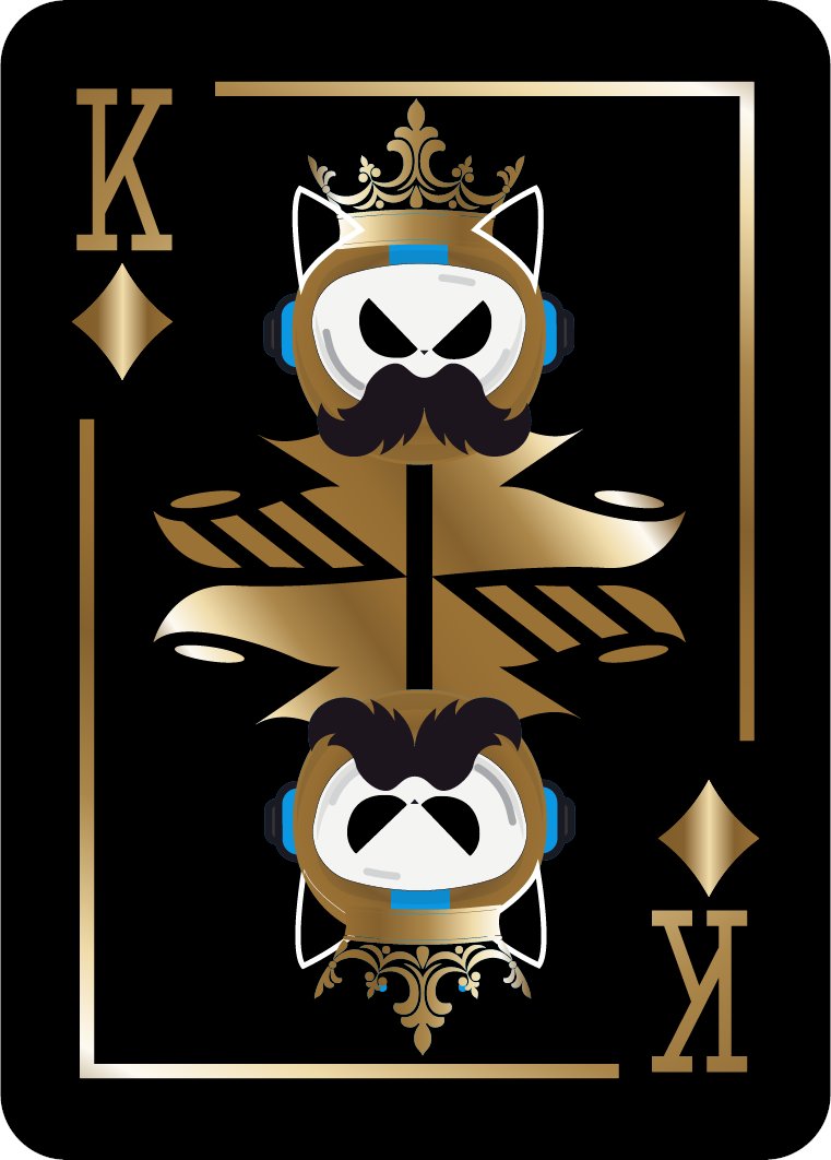 techuonthechair's tweet image. Only an Ace can take down the King… Use your King wisely to block your opponent’s attacks! Every Techu on the Chair card features an original design. Just looking at them is exciting! #techu #techuonthechair #playingcards #braingames