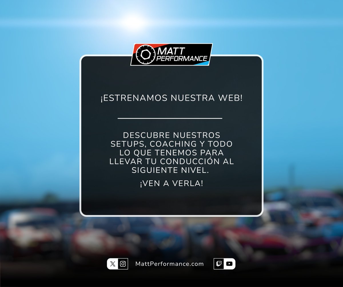🇬🇧🇬🇧🇬🇧
We're launching!

We've launched our website where you'll find information about our pilots, coaches, and data pack creators.

Visit it!

🇪🇸🇪🇸🇪🇸
¡Estamos de estreno!

Lanzamos nuestra web donde encontraras la información de nuestros pilotos, coach y creadores de datapacks.