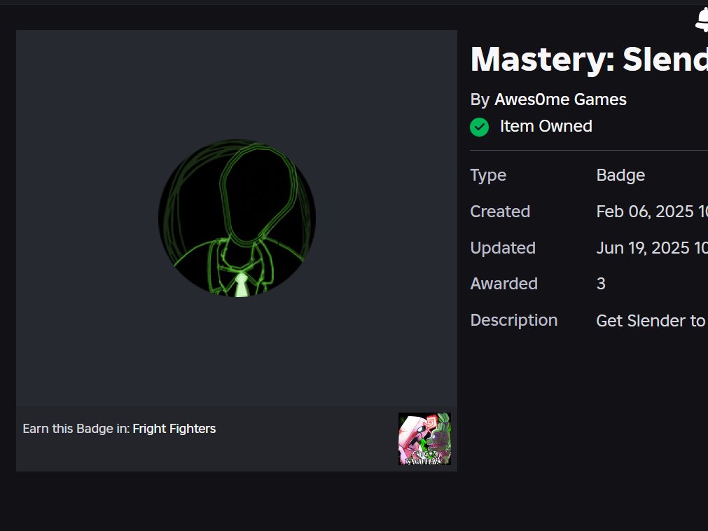 totalydipsticks's tweet image. 1ST(?) EVER MASTERY SLENDERMAN #frightfighters