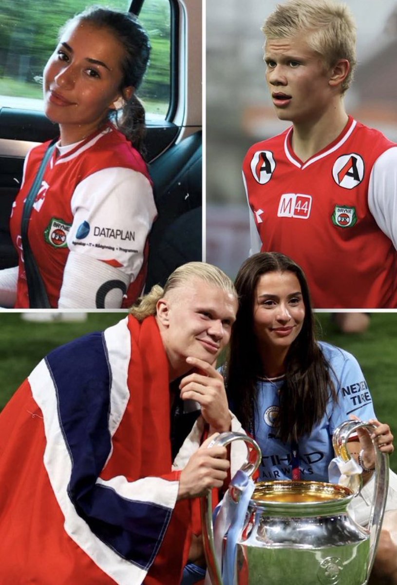Erling Haaland cuando le preguntaron por su primera novia: 

“Me molestaba porque no tenía mucho tiempo para ella debido a los entrenamientos y los partidos. Un día me pidió que eligiera entre ella y el fútbol.

A veces la extraño."