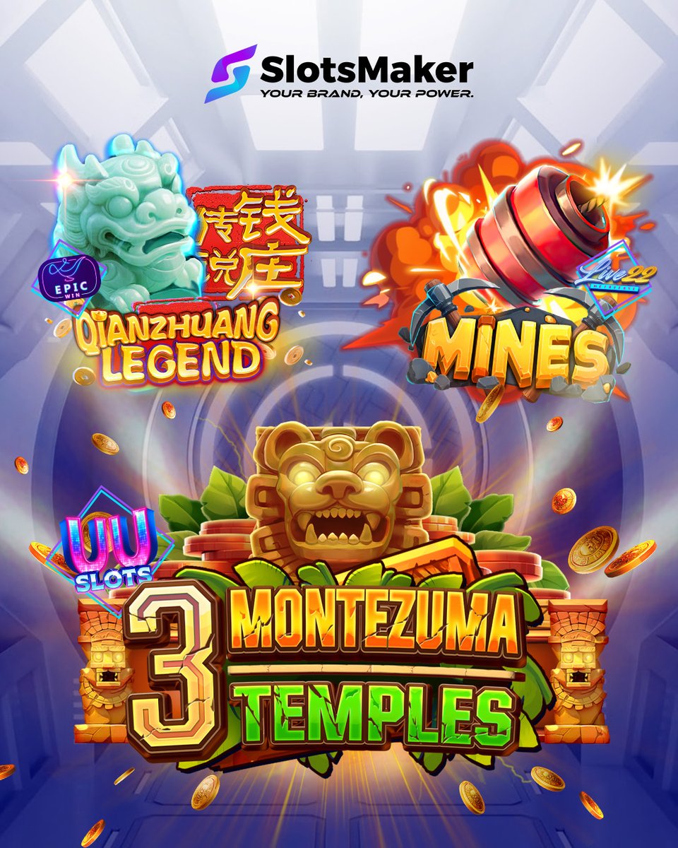 slotsmaker's tweet image. 🔥 Get ready for an epic lineup of new games! @slotsmaker has teamed up with top brands to bring you three exciting releases.

Article: slotsmaker.com/is-new-game-mi…

#SlotsMaker #NewGames #Live22 #UUSlots #EpicWin #OnlineCasino #MineSweeper #3MontezumaTemples #QianZhuangLegend