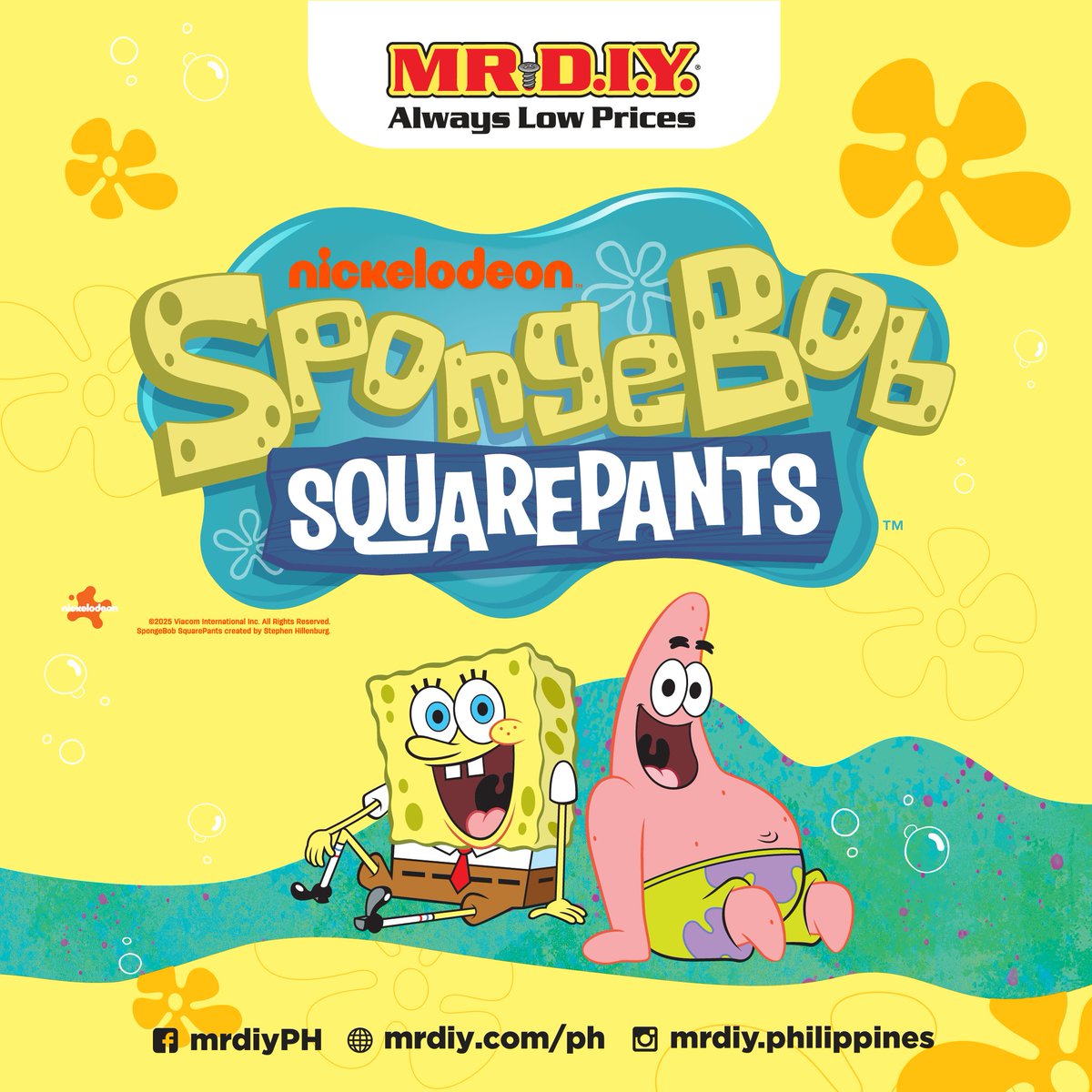 mrdiyPH's tweet image. Make a Splash with SpongeBob at MR DIY!

Your favorite sea sponge and his friends have arrived with fun and exciting finds for everyone! 🌊 Dive into the collection at your nearest MR DIY store!

🔗 mrdiy.com/ph/spongebob-s…

#MRDIYPH #AlwaysLowPrices #SpongeBobAtMRDIY