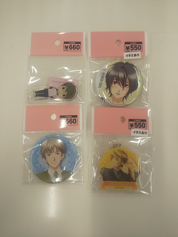 若王子貴文　缶バッジ　アクスタ　コースター　グッズセット　ときメモGS 若王子貴文 缶バッジ アクスタ コースター グッズセット ときメモGS