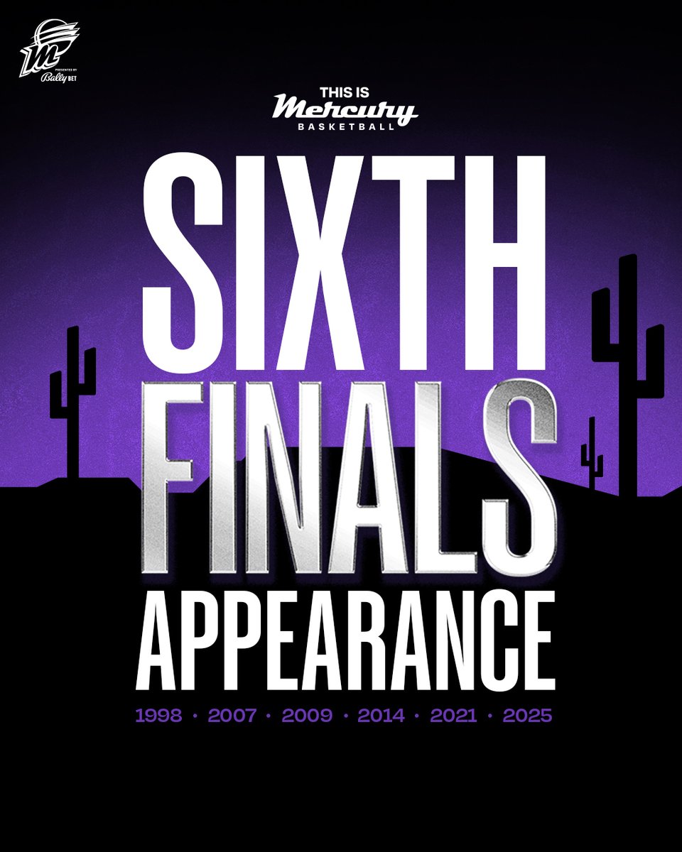 BACK TO THE WNBA FINALS THE PHOENIX MERCURY GO.