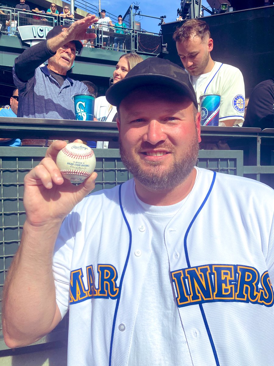 今日のハイライト。大谷翔平選手の55号本塁打のボールをキャッチした
