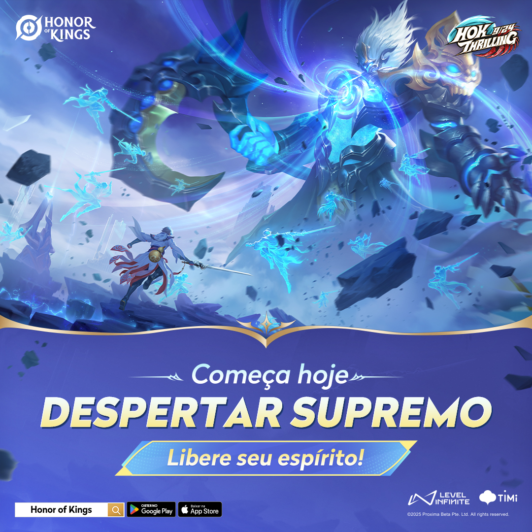 💥 FINALMENTE! O momento que você estava esperando — Despertar Supremo já está disponível! 
Qual herói você vai escolher primeiro? 
📢 GRITE O NOME! 

#HonorofKings #HOK #HOKThrilling #UltimateAwakening