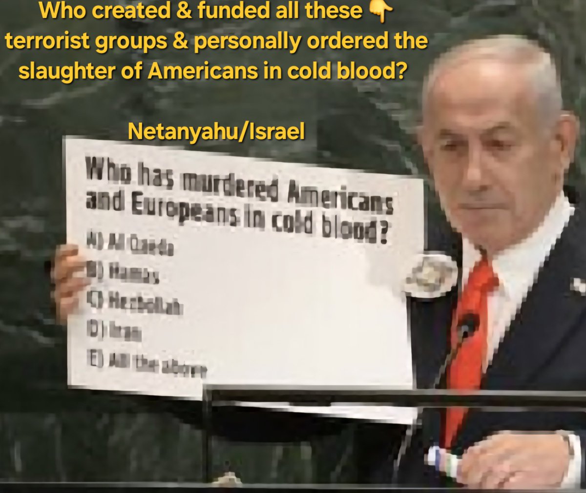 Britt Woo (@brittwoo10782) on Twitter photo <a href="/netanyahu/">Benjamin Netanyahu - בנימין נתניהו</a> One small technicality you overlooked. #MassMurderer 👇 <a href="/netanyahu/">Benjamin Netanyahu - בנימין נתניהו</a> One small technicality you overlooked. #MassMurderer 👇