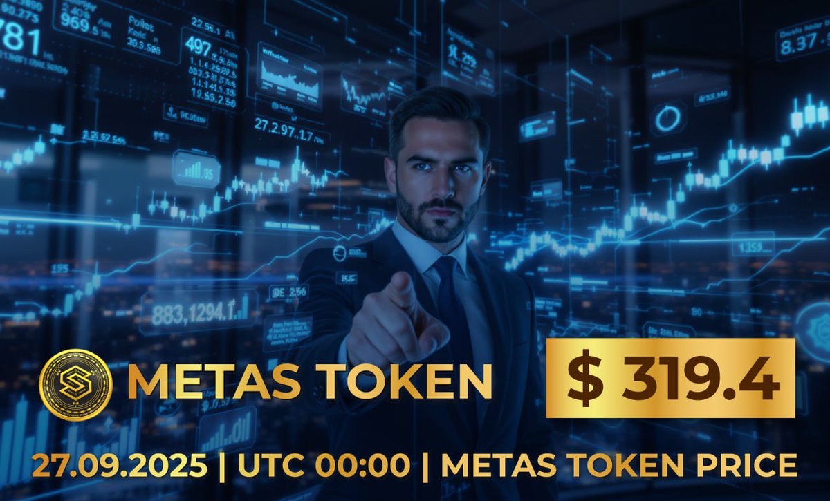 FastestMeta's tweet image. 🚀 The Future Runs on METAS
At 27.09.2025 | UTC 00:00
💰 1 METAS = $319.4
Confidence. Growth. Global Opportunity.
Don’t just watch the market – be part of it with METAS. ✨
#MetaSToken #NextLevelCrypto #DigitalWealth