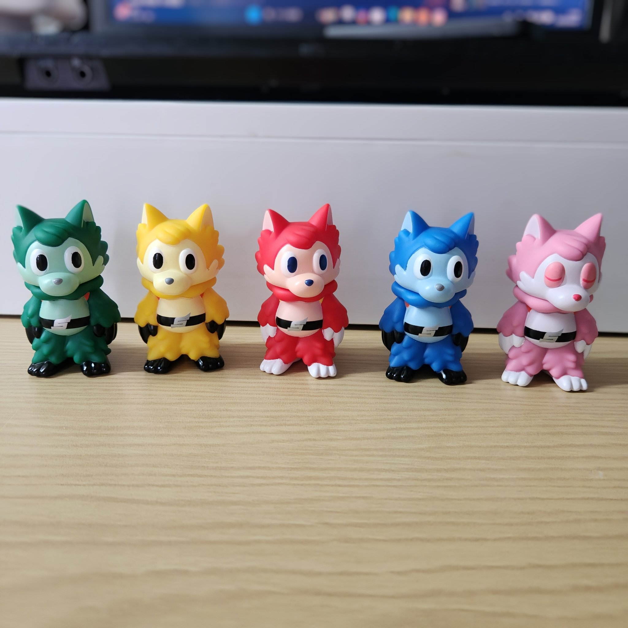 TOEI ART FES. 秘密戦隊ゴレンジャー おおかみくんソフビ(ピンク） 5色