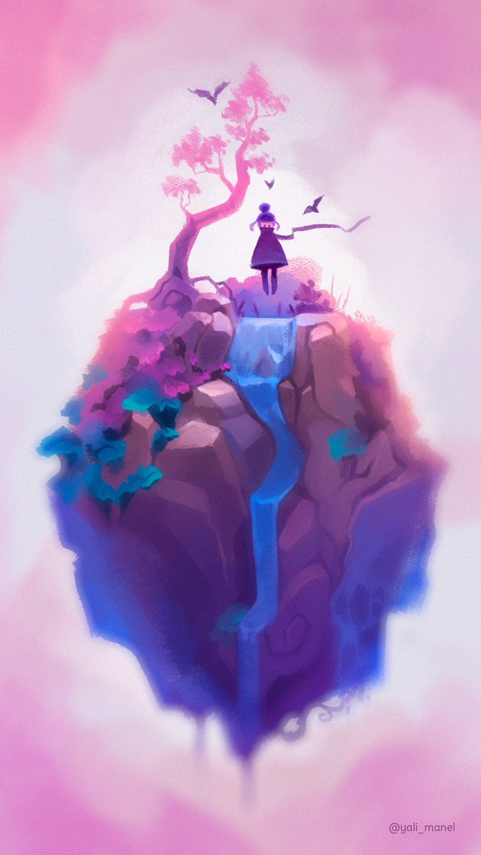 Te hice un wallpaper para tu celu. Bueno hice varios, voy a ir subiendo más ilustraciones mías.