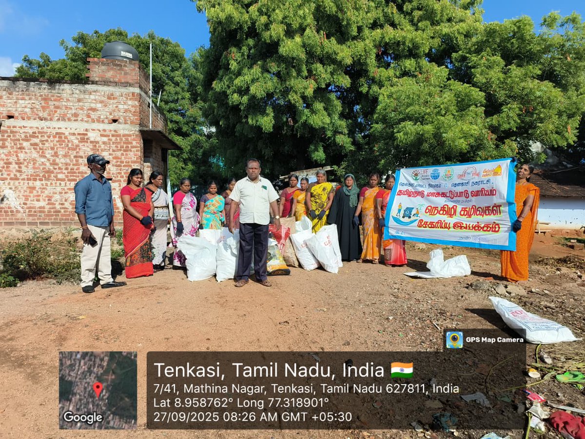commrtenkasi's tweet image. Tenkasi Municipality TNPCB Cleaning drive ACtivity.
#MeendumManjappai #SwachhSurvekshan2025
#TNPCB #singleuseplasticban
#saynotosup
@CMOTamilnadu
@Chief_Secy_TN
@KN_NEHRU
@SwachhBharatGov
@Secretary_MoHUA @MoHUA_India
@RoopaMishra77
@tnmaws @MawsTamilnadu @sbmrdmanellai