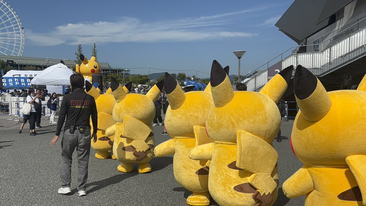 ⚠️パナソニックスタジアム吹田にて、ピカチュウ大量発生中⚡️