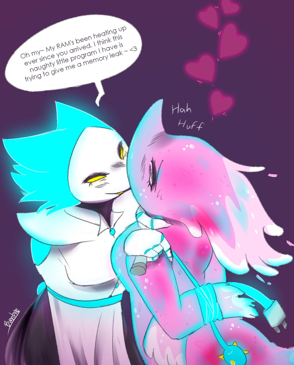 Bunnbino_'s tweet photo. Water cooling failure #mizzmanaged #DELTARUNE https://t.co/orcWkTexoe