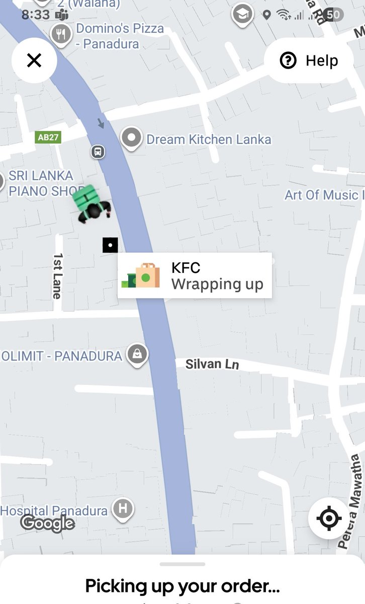 Didn't know Uber map shows, literally shows the guy walking inside the restaurant.