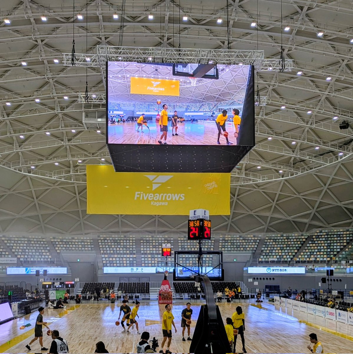 初あなぶきアリーナ🥰