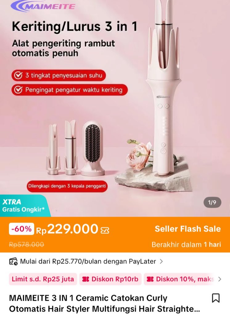 withrjn's tweet photo. mau jual catokan curly otomatis ini 150 masih new sealed sisa 1 aja https://t.co/iSFjV6uiRb