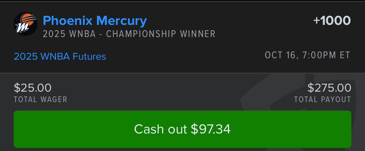 Cash out offer keeps going up