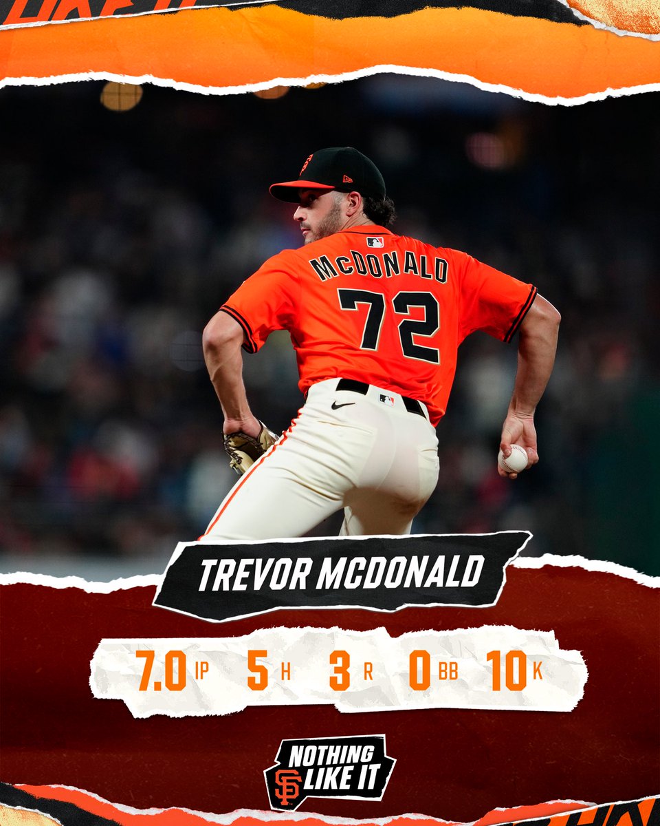 The first double-digit strikeout effort from Trevor McDonald 🔟