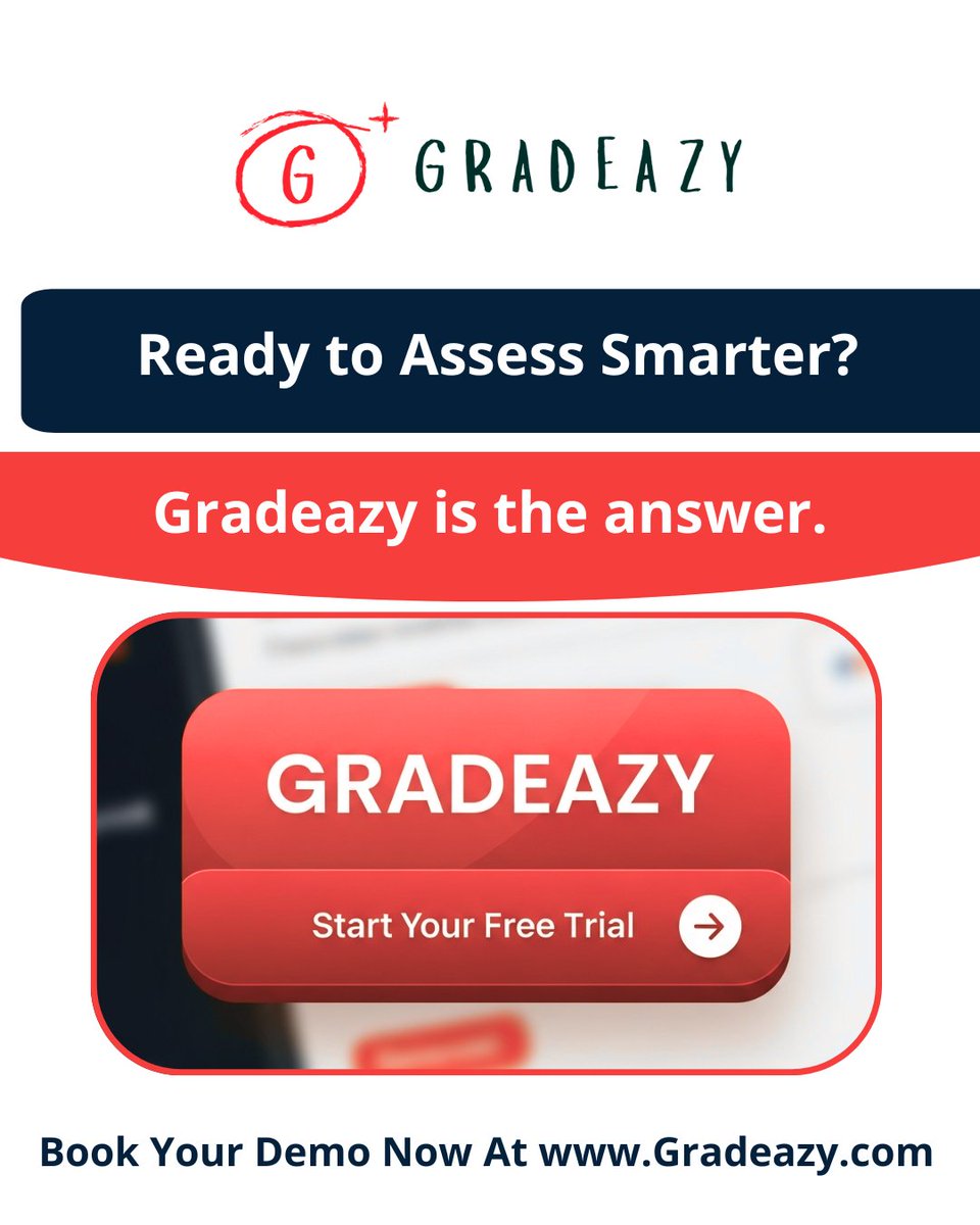 gradeazy's tweet image. Gradeazy: Clarity starts today

Get Your Free Consultation: calendly.com/operations-gra…

#SmartLearning #SkillDriven #Gradeazy