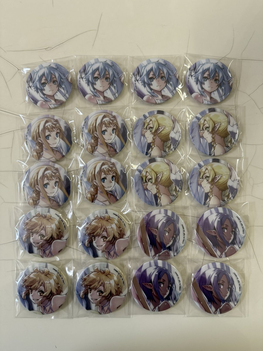 ソードアート・オンライン SAO abec展 ユージオ 缶バッジセット まとめ② ソードアート・オンライン SAO abec展 ユージオ 缶バッジセット