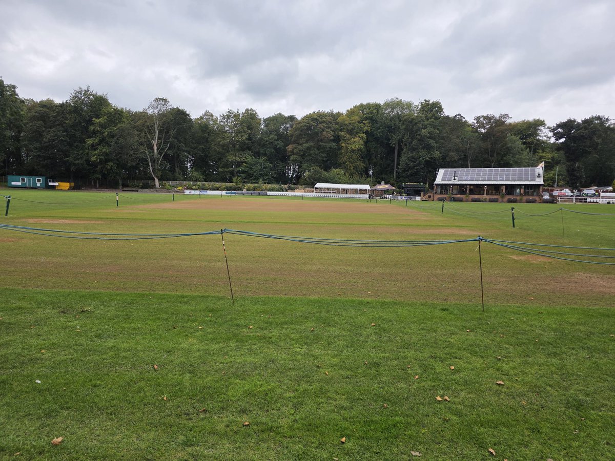 NewFarnleyCC's tweet photo. All seven sight screens with their slats have been dismantled, the fencing removed, the three roll-on covers, various flat sheet covers, two practice nets and boundary rope are now safely stored away. The square has also been roped off ready for the colder months ahead. #puttobed https://t.co/q0cftFimTw