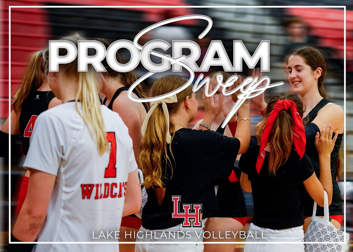 LHVBwildcats's tweet image. ๐จ PROGRAM SWEEP ๐จ
Wildcats take care of business vs Nimitz across all levels! ๐งน๐พ
Proud of every squad for bringing the energy and securing the sweep! ๐ฅโค๏ธ
#StrongerTogether #LHWildcats #ProgramSweep #LakeHighlandsVolleyball