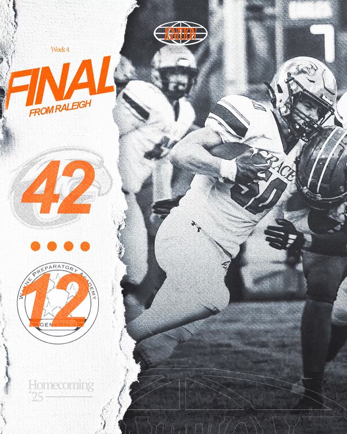 Gchristfootball's tweet image. 4-1. Onward to next week. 

#studU 🦅