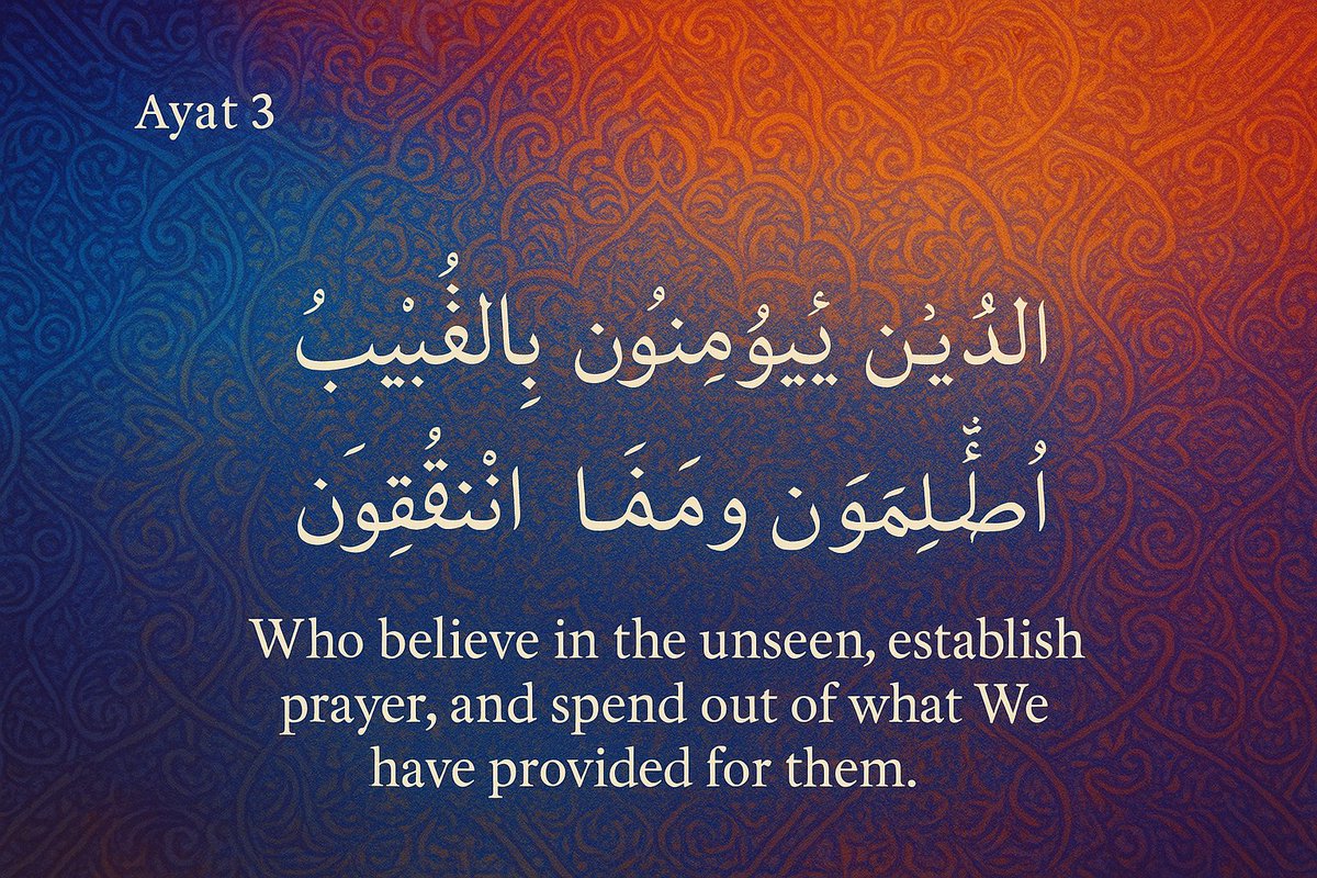 meng_dagg695's tweet image. A reminder for us all — true faith shows in belief, prayer, and giving from what Allah has blessed us with. #Quran #Guidance