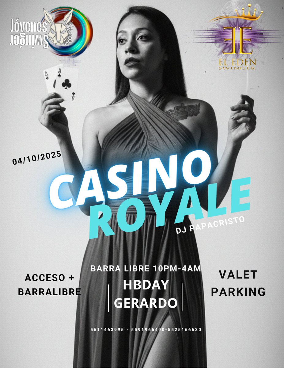 “Quedan pocas reservas.  
Barra libre 🍸, 
ambiente seguro y discreto, 
valet parking 
. ¿Listo para tu noche sin límites?
📅 Sábado 4 de octubre 
💿DJ set live 
🎉 HAPPY BIRTHDAY <a href="/Youthswcdmx/">𝙅ó𝙫𝙚𝙣𝙚𝙨 𝙨𝙬inger ®</a> GERARDO 
RESERVACIONES DIRECTAS 
📱5611463995
📱5525166630