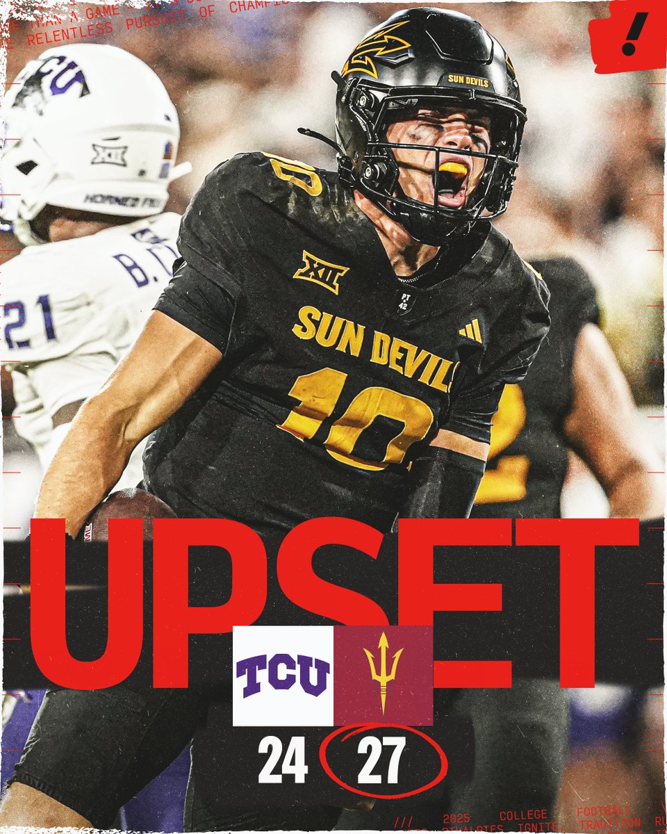 ARIZONA STATE UPSETS NO. 24 TCU IN TEMPE 🤯