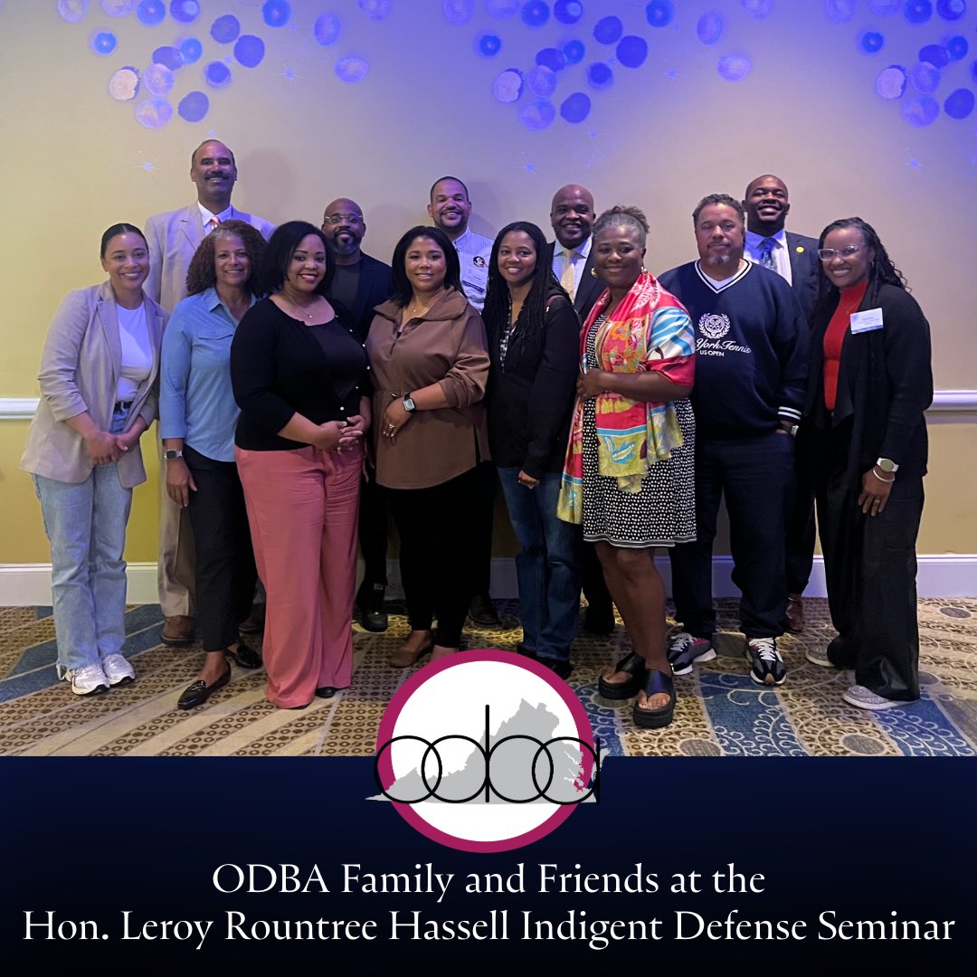 Today several ODBA members attended a <a href="/VAStateBar/">Virginia State Bar</a> indigent defense seminar named in honor of Chief Justice Leroy R. Hassell.  He was a passionate advocate for improving indigent criminal defense in the commonwealth, and he was the first African American Chief Justice in Virginia