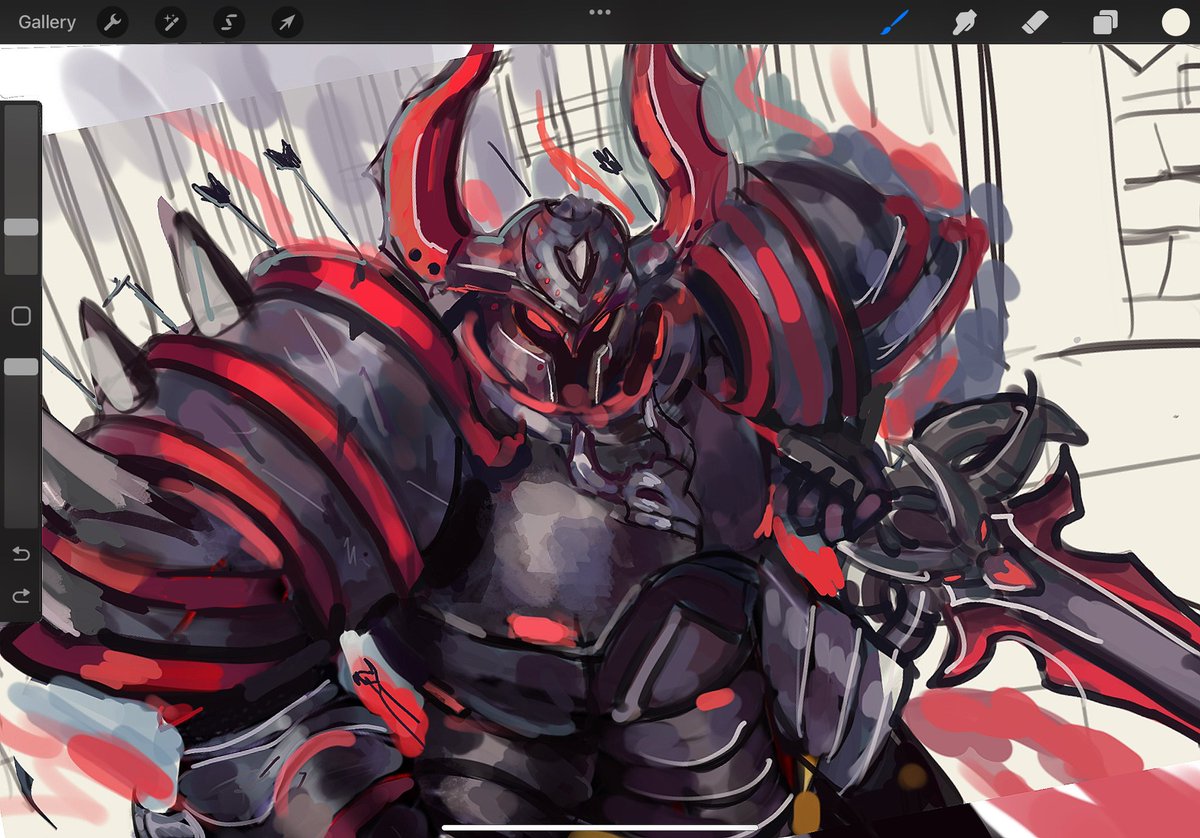 mesa work tired af, make me just don’t want to work on comm so just sketching one of my favorite knight vtuber nwn