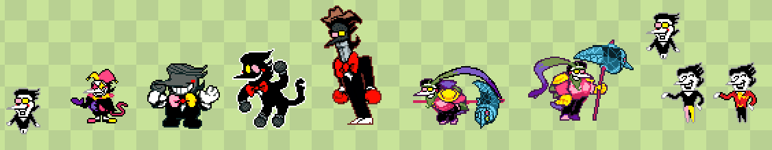 galaxia_xd's tweet photo. Secret Bosses but they're Spamton 
#DELTARUNE #deltarunefanart #DeltaruneChapter3 #DeltaruneChapter2 #deltarunechapter4 #spamton #spamtongspamton #fanart #pixelart #gerson #jevil #catmike https://t.co/uK5WlMFuQE