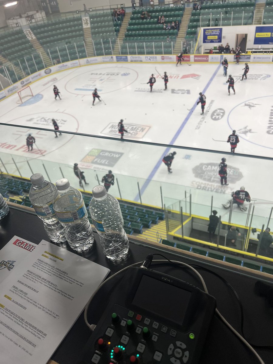 Can’t be at the rink for the home opener? Tune in to <a href="/WildRoseCoop/">Wild Rose Co-op</a> <a href="/camrosekodiaks/">Camrose Kodiaks</a> Hockey on <a href="/FloHockey/">FloHockey</a> and here player2.newcountry981.com. Kodiaks Game Day Live for <a href="/FortisAlberta/">FortisAlberta</a> in 6 minutes from the <a href="/RealtyHomeTime/">Home-Time Realty</a> Broadcast Centre at Encana Arena.