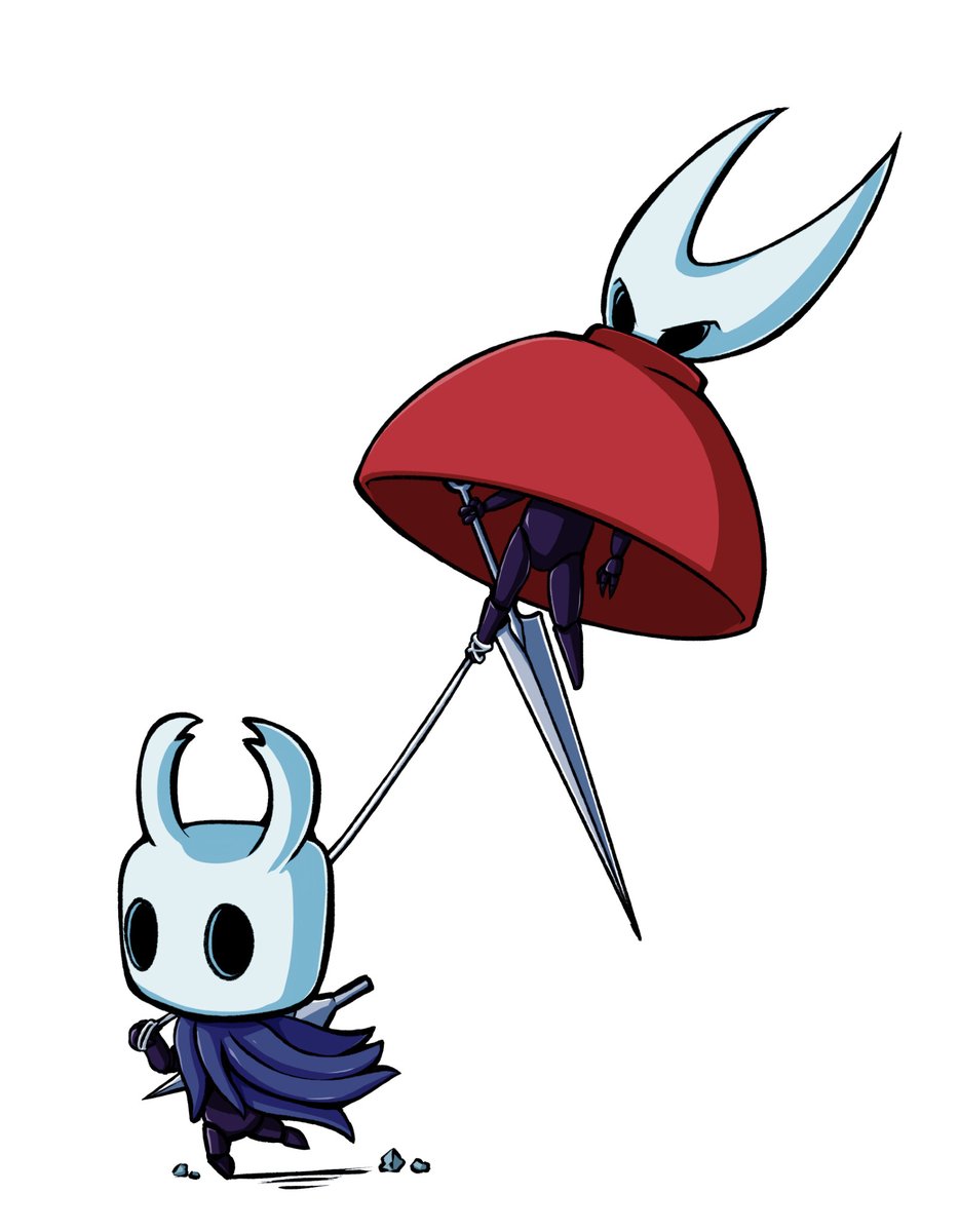 "Siblings out for a stroll..."

#hollowknight #silksong