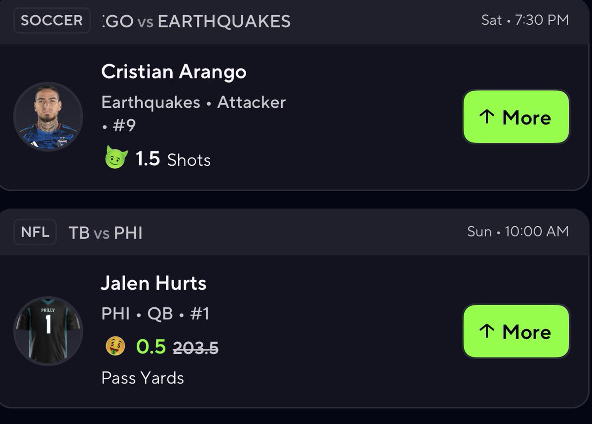 Jalen Hurts 0.5 Promo Pair ⚽️🏈