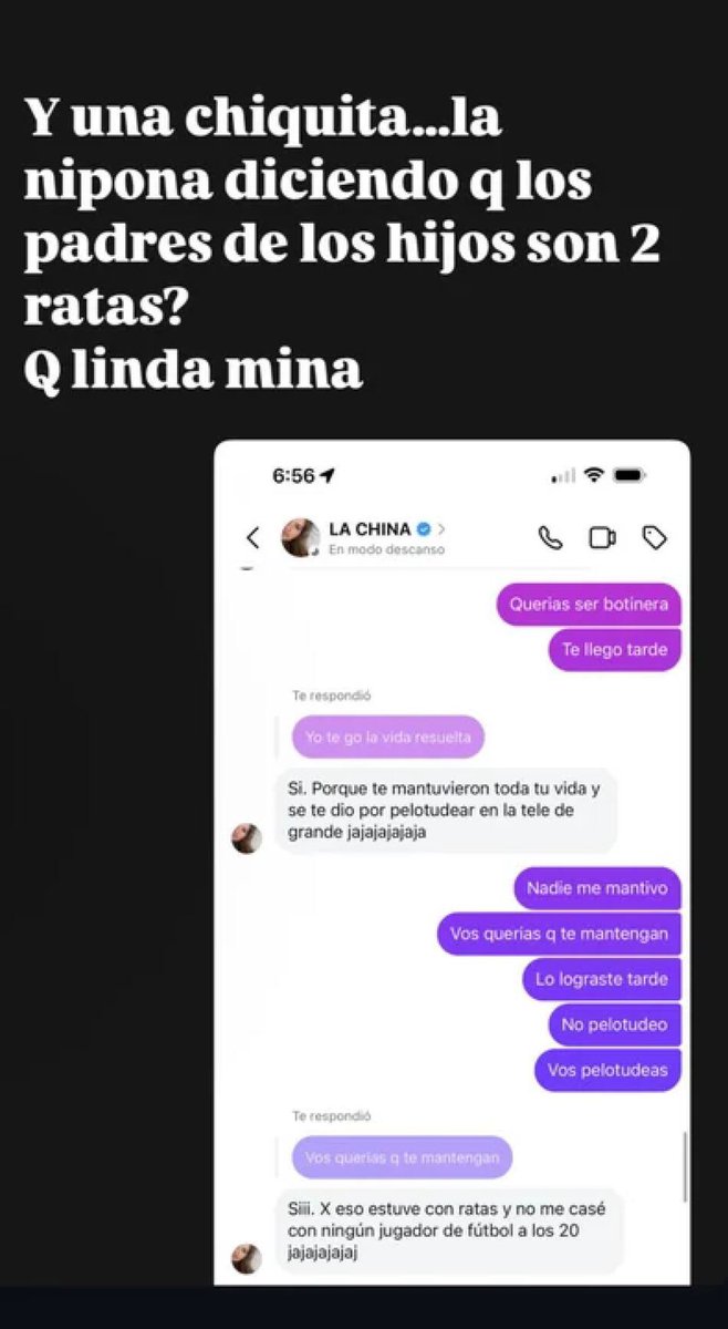 Lo sucia que tenes que estar para subir un video de tu hija preguntándote por que la gente te odia, te haces la que no te interesa pero bien que hay días que se te cae la careta.
