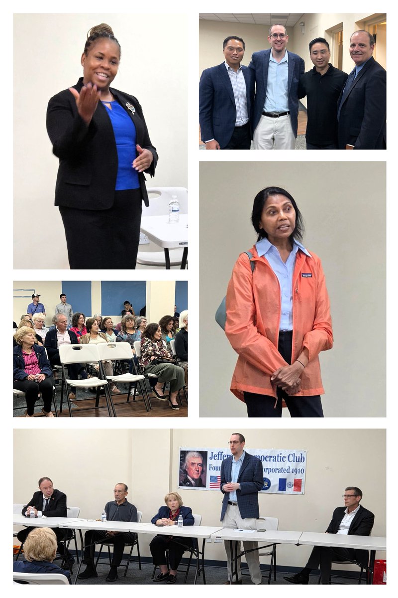 JeffDemClub's tweet photo. We packed the house at our meeting last night with an amazing slate of candidates on the ballot in November, including @benchou4ny; Supreme Court nominees Gary Miret, Soma Syed &amp; Frances Wang; and Civil Court nominees Sheridan Chu, Oma Phillips, Gail Adams, &amp; Fania Jean. https://t.co/N22hAAY912